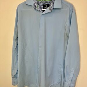 Tom Baine Light Blue Men's Dress Shirt